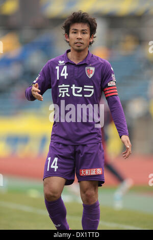 Kyoto, Japon. © Aflo Co.,Ltd 16 Mar, 2014. Koji Yamase (Sanga) Football/soccer : 2014 J.League Division 2 match entre Kyoto Sanga F.C. 0-0 SC Tochigi au stade Nishikyogoku Stadium à Kyoto, au Japon. Credit : AFLO Co. Ltd ./Alamy Live News Banque D'Images