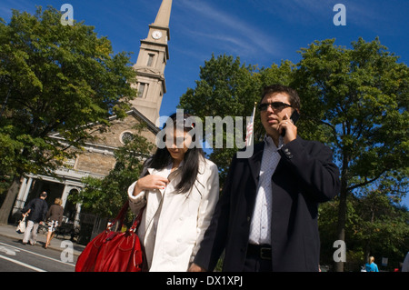 New York ; USA ; ; ; Manhattan St Mark's ; Église ; dans le Bowery, Eglise, religieux, est ; Village ; Moyen-Orient ; Village ; culte ; Christian Banque D'Images