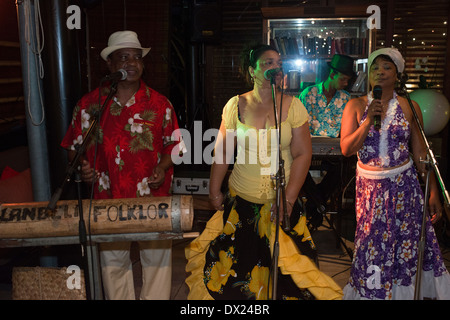 Danses traditionnelles de l'île de la réunion. Un aspect à noter sont ses danses, et le traditionnel Sega, ou des variations Banque D'Images