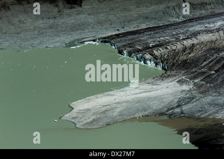 Lake Lac Perova (Petrov), le plus grand lac glaciaire dans Ak-Shiryak Tian-shan occidental, Tian-shan occidental massif. Kirghizistan Banque D'Images