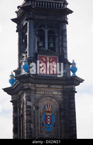 Dans l'église Westerkerk Amsterdam, Pays-Bas Banque D'Images