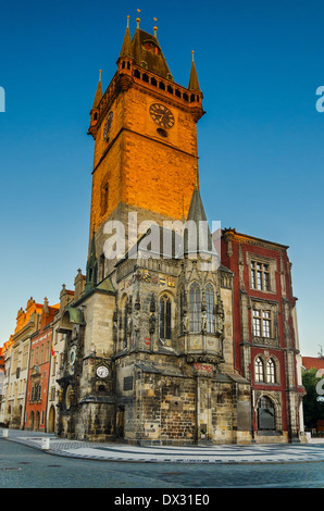 PRAGUE, RÉPUBLIQUE TCHÈQUE - 07 sept. : l'Ancien hôtel de ville, dans la nuit du 07 sept., 2013 . Prague, République tchèque. Banque D'Images