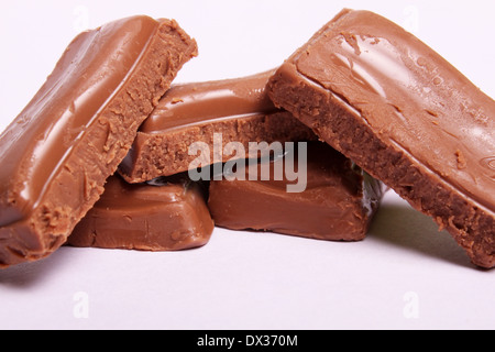 Tige de barre de chocolat au lait douceur Galaxy Banque D'Images