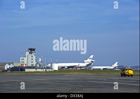 L'Aéroport International d'Ostende-bruges / Internationale Luchthaven, Bruges-ostende à Belgique Banque D'Images