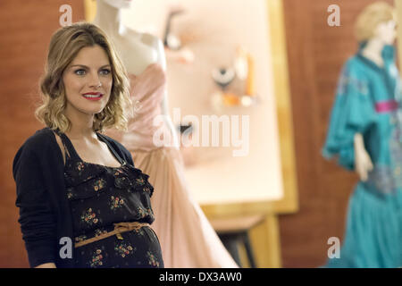 Madrid, Espagne. Mar 17, 2014. Actrice Espagnole AMAIA SALAMANCA, qui est enceinte de 8 mois, au cours de la présentation du téléviseur série 'Galeries' velours à Madrid. © Oscar Gonzalez/NurPhoto ZUMAPRESS.com/Alamy/Live News Banque D'Images