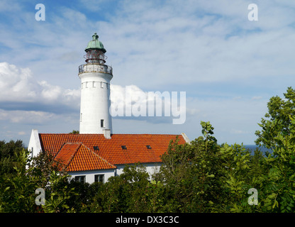 Ary stevns klint stevns, phare, la Nouvelle-Zélande, le Danemark Banque D'Images