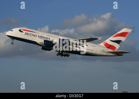 BRITISH AIRWAYS AIRBUS A380 Banque D'Images