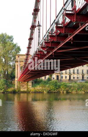 South Portland Street pont suspendu, Glasgow. Banque D'Images
