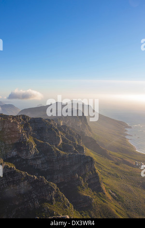 Les douze apôtres, vu de la Montagne de la table Banque D'Images