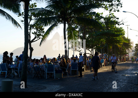 Brésil - Rio de Janeiro - Beach Banque D'Images