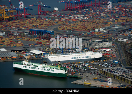 Container Terminal Bremerhaven Banque D'Images