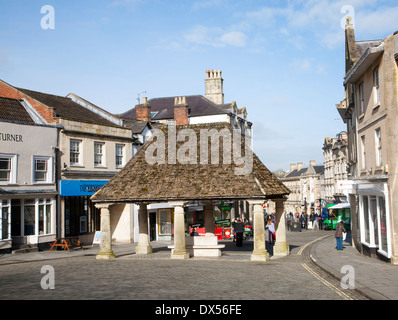 Bâtiment historique buttercross sur le marché au centre de la ville de Chippenham, Wiltshire, Angleterre Banque D'Images