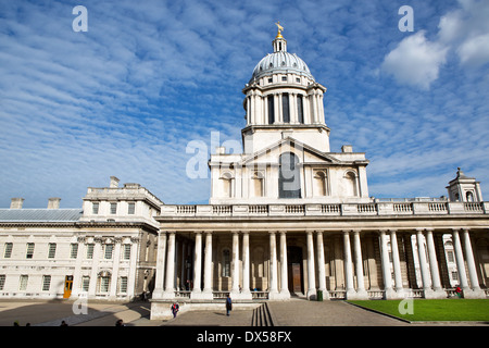 La célèbre Old Royal Naval College à Maritime Greenwich, London, UK. Banque D'Images