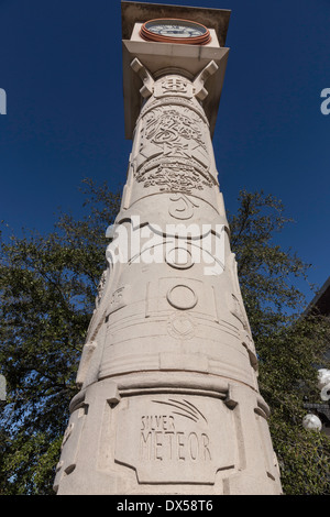 Garder l'horloge du centenaire de la gare Union, Tampa, Tampa, FL, USA Banque D'Images