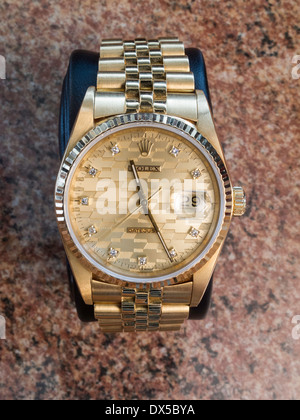 La vie encore montre-bracelet Rolex vintage Banque D'Images