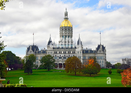 State Capitol Building Statehouse Hartford Connecticut CT Capital James G. Batterson et Richard M. Upjohn architectes Banque D'Images