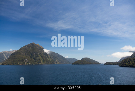 Doubtful Sound, Parc National de Fiordland, Nouvelle-Zélande Banque D'Images