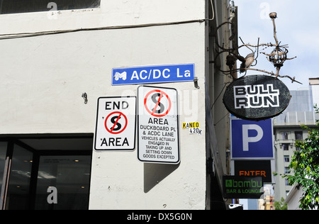 AC/DC Lane à Melbourne, Australie. Banque D'Images