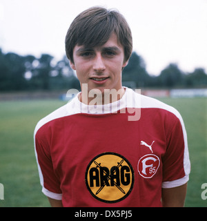 Football, Bundesliga, 1976/1977, Fortuna Düsseldorf, présentation de l'équipe de Klaus Allofs, portrait Banque D'Images