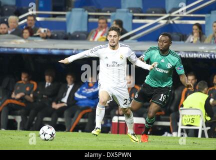 Madrid, Espagne. 18 Mar, 2014. Au cours de la Ligue des Champions de la CITP, série de 8 match entre le Real Madrid et Shalke 04 au Stade Santiago Bernabeu le 18 mars 2014 à Madrid, Espagne. Crédit : Jack Abuin/ZUMAPRESS.com/Alamy Live News Banque D'Images