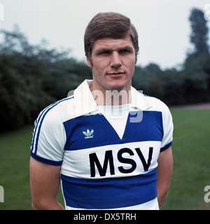 Football, Bundesliga, 1977/1978, MSV Duisburg, présentation de l'équipe, portrait Eduard Marschang Banque D'Images