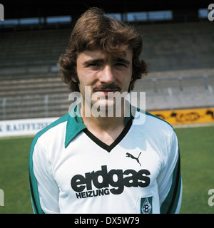 Football, Bundesliga, 1977/1978, l'équipe de Borussia Moenchengladbach, présentation, portrait Helmut Dudek Banque D'Images