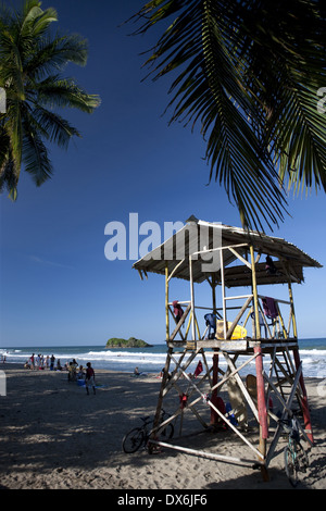 Playa Cocles à Puerto Viejo, Costa Rica, Amérique Centrale Banque D'Images