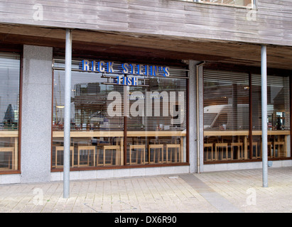 Rick Stein's fish and chips restaurant, Falmouth, Cornwall, UK Banque D'Images