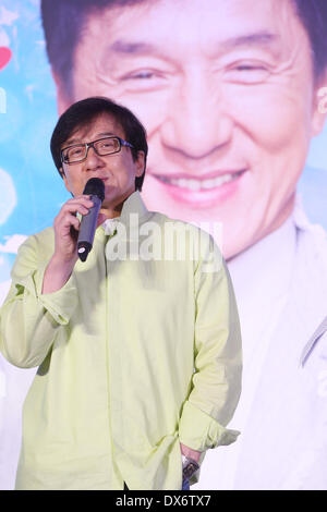 Beijing, Chine. Mar 17, 2014. Jackie Chan à la conférence de presse à Beijing, Chine, le lundi 17 mars, 2014. Credit : TopPhoto/Alamy Live News Banque D'Images