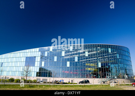 Cardiff International Piscine, Sports Village, la baie de Cardiff, Pays de Galles. Banque D'Images