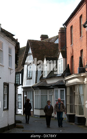 Rue au Beurre, Alcester, Warwickshire, England, UK Banque D'Images