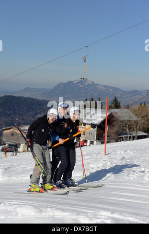 Téléski sur Mt. Sellereck près d'Oberstdorf Allgäu, Bavière, Allemagne Banque D'Images