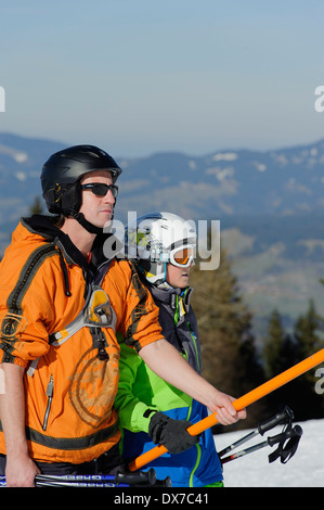 Téléski sur Mt. Sellereck près d'Oberstdorf Allgäu, Bavière, Allemagne Banque D'Images