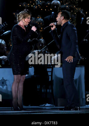 Jennifer Nettles et John Legend CMA 2012 Pays de Noël chez Bridgestone Arena Nashville, Tennessee - 03.11.12 comprend : Jen Banque D'Images