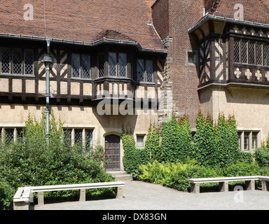 Détail de la Schloss Cecilienhof, un château à Potsdam (Allemagne) Banque D'Images