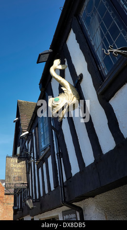 Le plus vieux pub dans derby ye old dolphin inn Banque D'Images