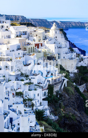 Vue de la ville de Fira - Santorin (Grèce) de ma série Banque D'Images