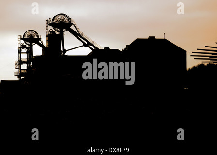 Woodhorn colliery mine / engins de levage Banque D'Images