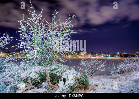 L'hiver à Reykjavik, Islande Banque D'Images