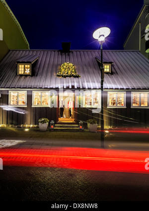 Le temps de Noël, Reykjavik, Islande Banque D'Images