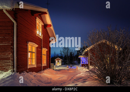 Wardshuset Guest House, for Kangos, Laponie, Suède Banque D'Images