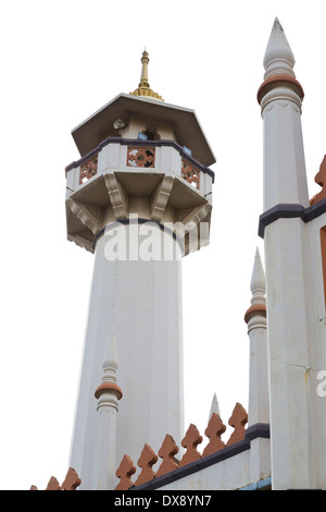 Minaret de la mosquée La Mosquée Sultan à Singapour Banque D'Images