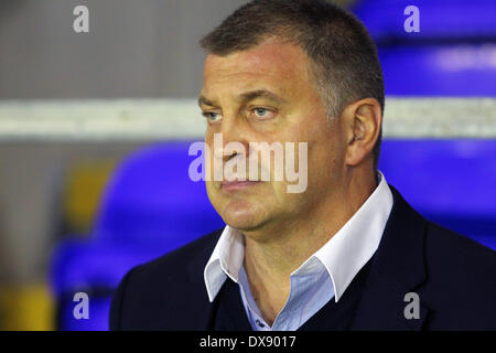 Warrington, Royaume-Uni. Mar 20, 2014. Shaun Wane de Wigan Warriors lors de la Super League match entre Warrington Wolves v Wigan Warriors au stade Halliwell Jones. © Plus Sport Action/Alamy Live News Banque D'Images