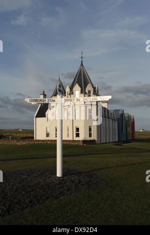 John O'Groats Ecosse Mars 2014 Banque D'Images