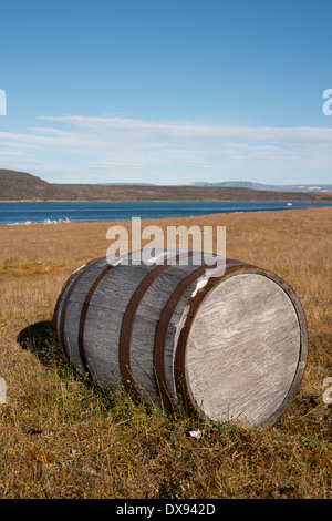 Au Canada, le Nunavut, région de Qikiqtaaluk, Île Kekerten au large de l'île de Baffin. Banque D'Images