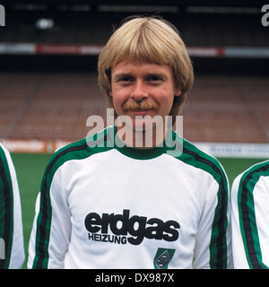 Football, Bundesliga, 1979-1980, l'équipe de Borussia Moenchengladbach, présentation, portrait Helmut Pfeffingen Banque D'Images