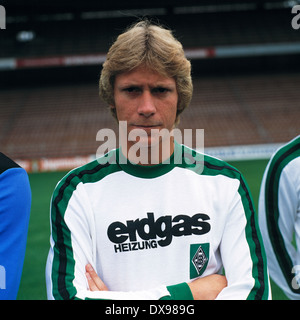 Football, Bundesliga, 1979-1980, l'équipe de Borussia Moenchengladbach, présentation, portrait Willi Junker Banque D'Images