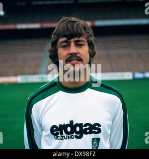 Football, Bundesliga, 1979-1980, l'équipe de Borussia Moenchengladbach, présentation, Juergen Fleer portrait Banque D'Images