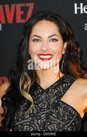 Los Angeles, CA, USA. Mar 20, 2014. Barbara Mori aux arrivées de CESAR CHAVEZ Premiere, TCL Chinese 6 cinémas (autrefois Grauman's), Los Angeles, CA, 20 mars 2014. Credit : Elizabeth Goodenough/Everett Collection/Alamy Live News Banque D'Images