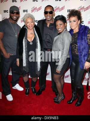 Eric Lane, LaDonna Tittle, R. Kelly, Cat Wilson, Erika Ringor, à la projection de 'piégées dans la penderie" au cinéma du soleil. Banque D'Images